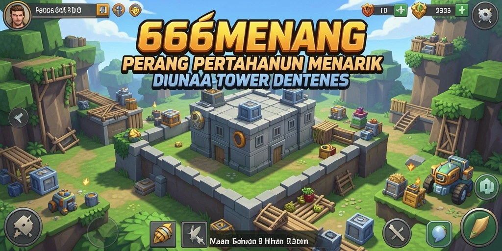Tampilan menegangkan saat pertahanan melawan gelombang musuh.