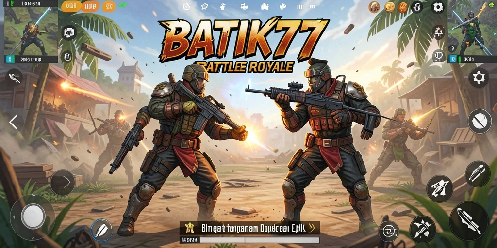 Tampilan epik pertempuran di BATIK77 yang menegangkan dan seru.