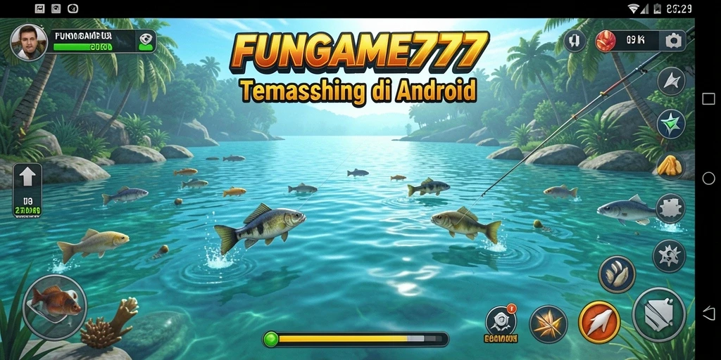 Gameplay seru menangkap ikan di FUNGAME777