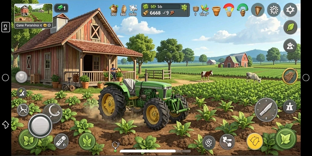 Tampilan gameplay G668 yang menawan dan penuh warna.