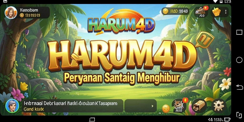 Tangkapan layar utama dari permainan HARUM4D dengan gameplay santai.