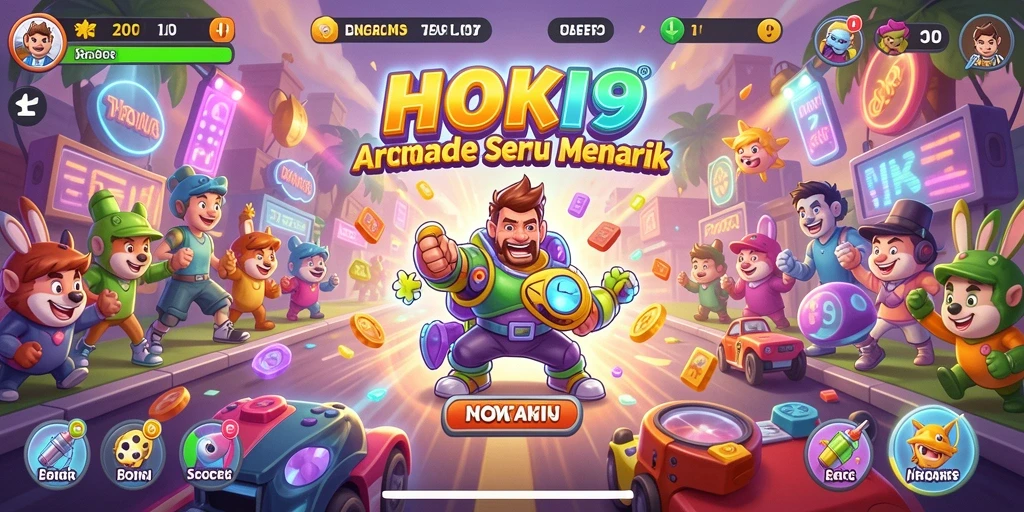 Tampilan gameplay HOKI9 yang menarik dan penuh warna.