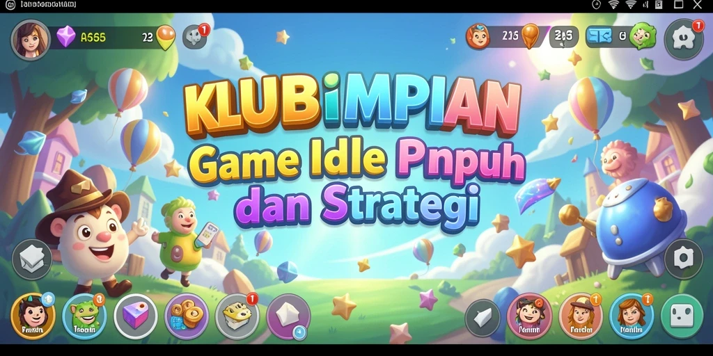 Tampilan layar gameplay KLUBIMPIAN yang menarik dan penuh warna.