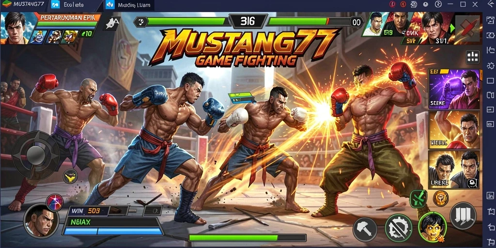 Tampilan menakjubkan dari pertarungan seru di MUSTANG77.