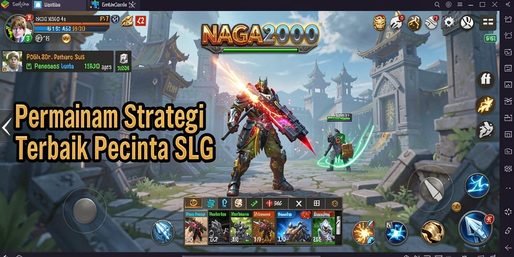 Tampilan menarik dari gameplay SLG NAGA2000 yang penuh strategi.
