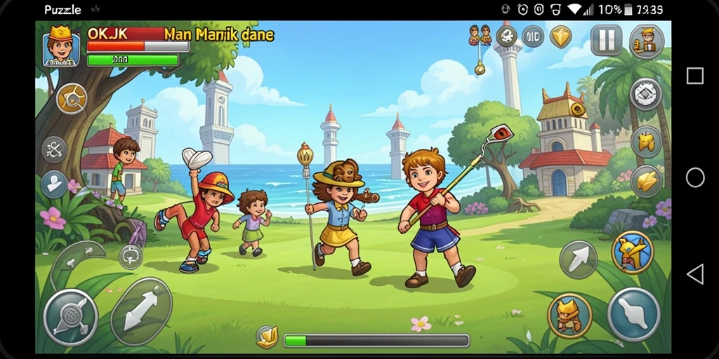 Tangkapan layar gameplay OKJK menampilkan berbagai teka-teki yang menantang.