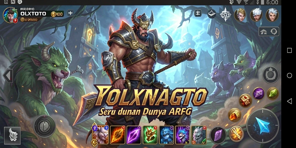 Tampilan gameplay OLXTOTO dengan aksi seru dan karakter beragam.