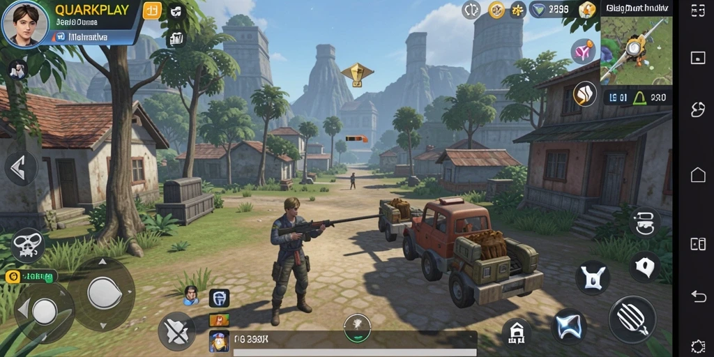 Tampilan screenshot gameplay QUARKPLAY yang menarik dan interaktif.