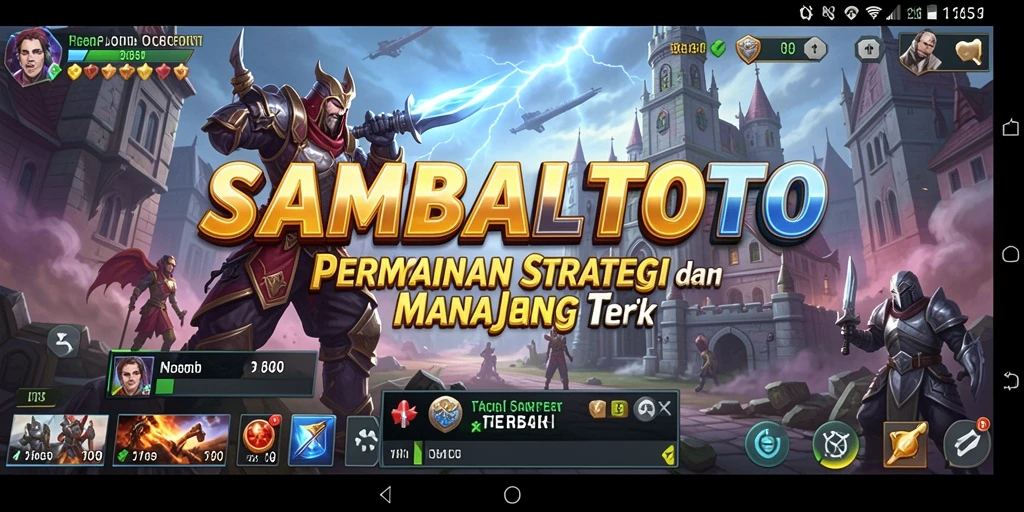 Screenshot gameplay SLG dari SAMBALTOTO yang menampilkan aksi pertempuran seru.