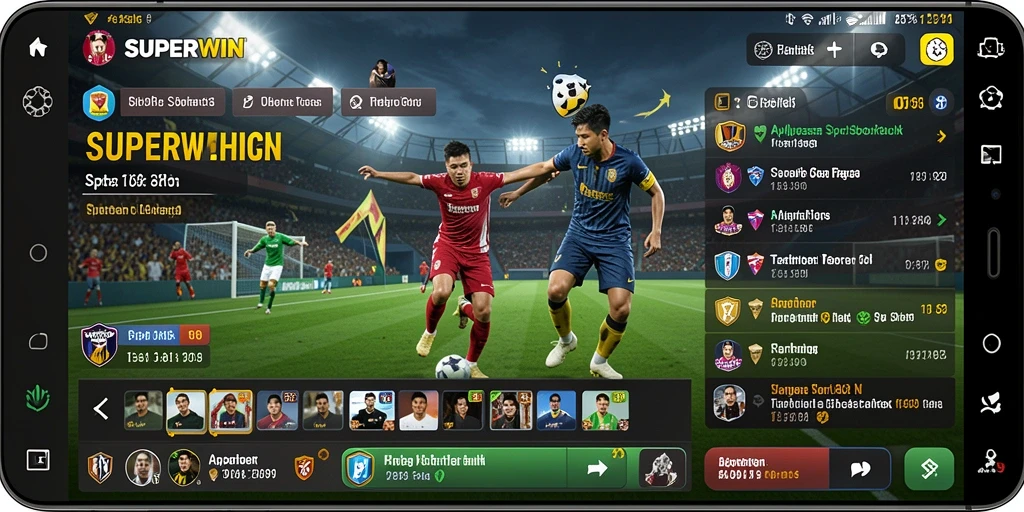 Tampilan dinamis dari gameplay Sportsbook SUPERWIN yang mengasyikkan.